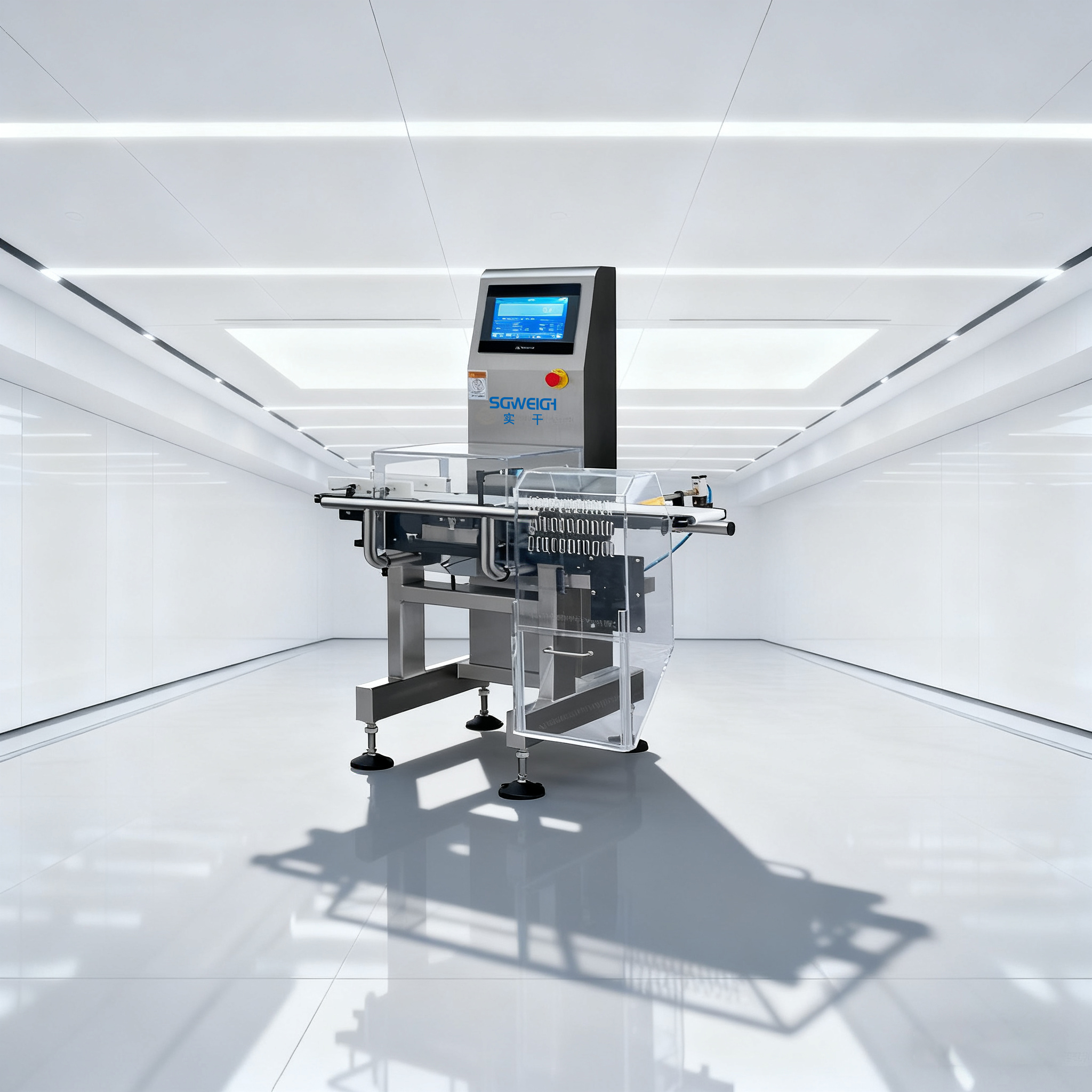 SG-150防銹油劑罐裝495g在線(xiàn)分選機(jī)重量檢測(cè)機(jī)