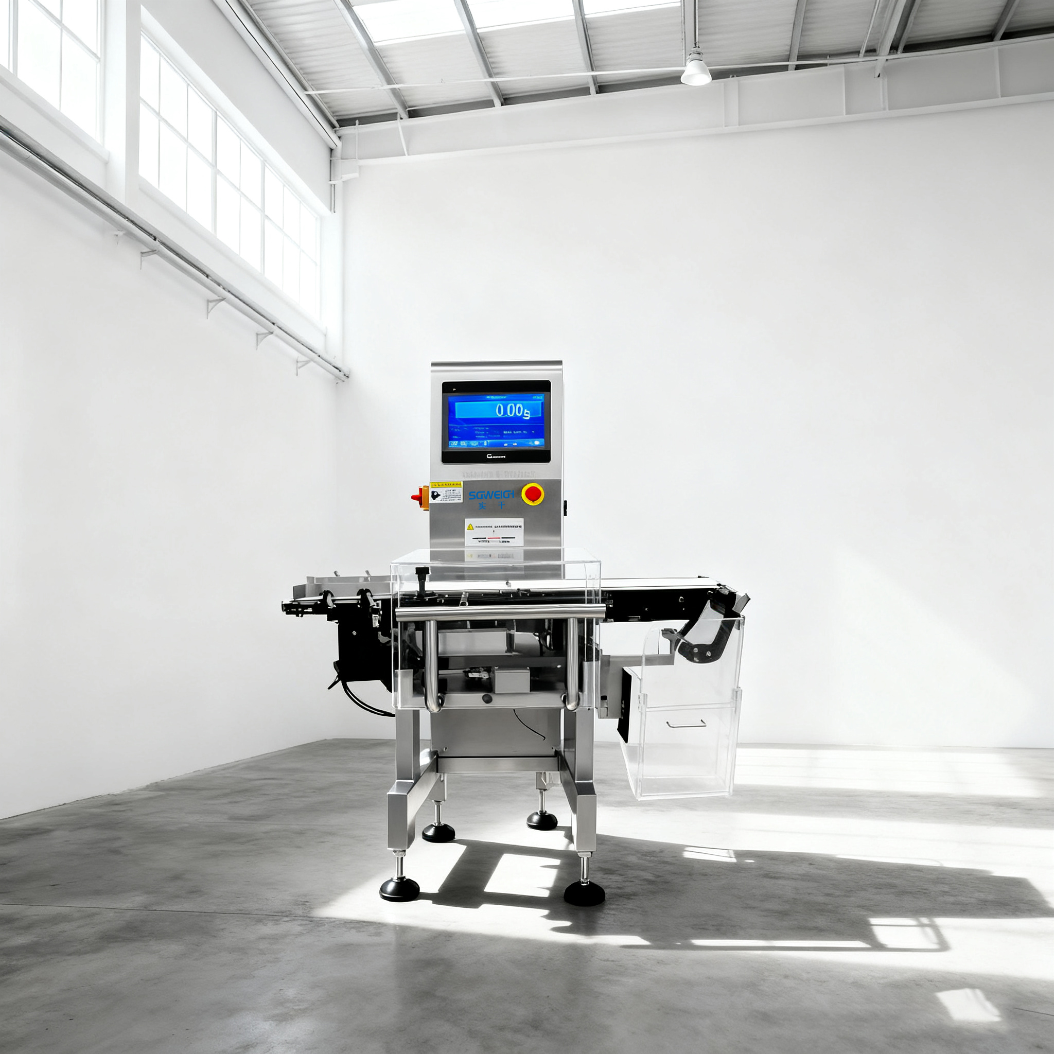 SG-100速凍油條200g自動(dòng)檢重秤，檢重機(jī)價(jià)格咨詢(xún)